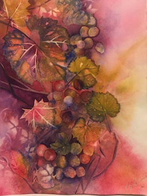 Grape Leaves by Sue Kelman