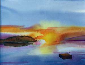 Morning on Spofford Lake by Sue Kelman